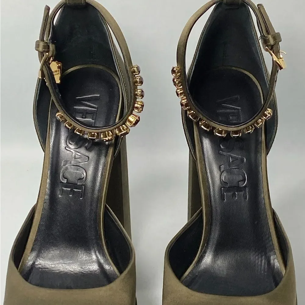 Versace Satin Platform Pumps size 40 - Picture 5 of 14